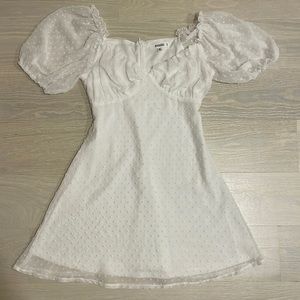 Missguided white skater dress